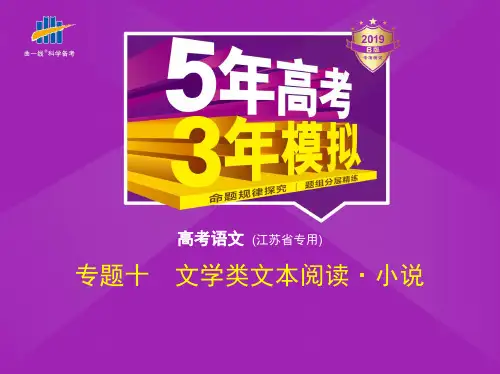 (优课推荐)2019版《5年高考3年模拟》高考语文江苏版课件：专题十 文学类文本阅读·小说