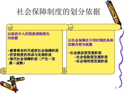 第二章-社会保障制度的发展与变迁PPT课件