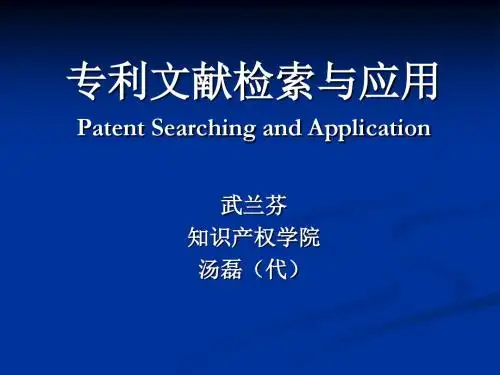 专利文献检索