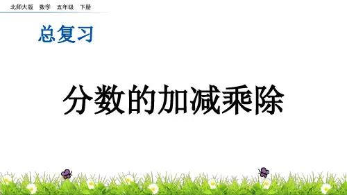 北师大版数学五年级下册 总复习 全套课件