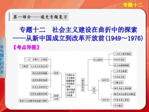社会主义建设在曲折中的探索