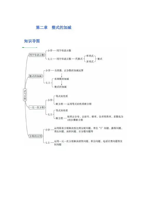 第二章整式的加减 暑假预习讲义2023-2024学年人教版数学七年级上册 