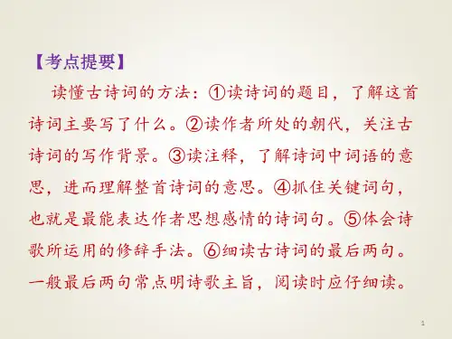 小升初语文期末专项复习课件-古诗文阅读∣苏教版 (共23张PPT)