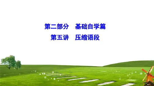 2020新课标高考语文二轮总复习课件：2-5 压缩语段 
