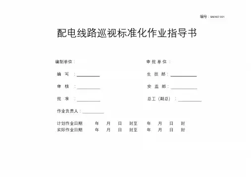 配电线路巡视标准化作业指导书课件.doc