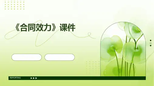 《合同效力》课件