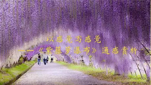 语文七年级下 《紫藤萝瀑布》以感觉写感觉：通感赏析