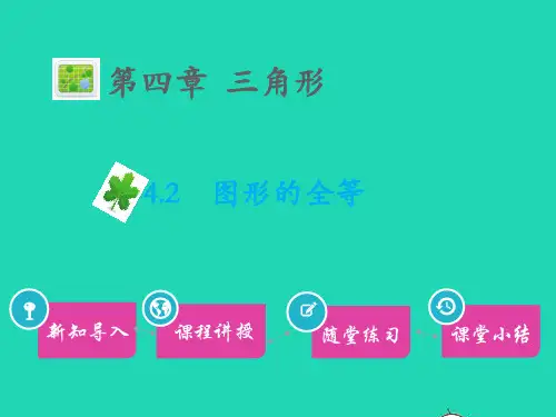 北师大版七年级数学下册第四章三角形2图形的全等教学课件