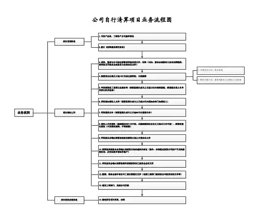 公司自行清算业务流程图
