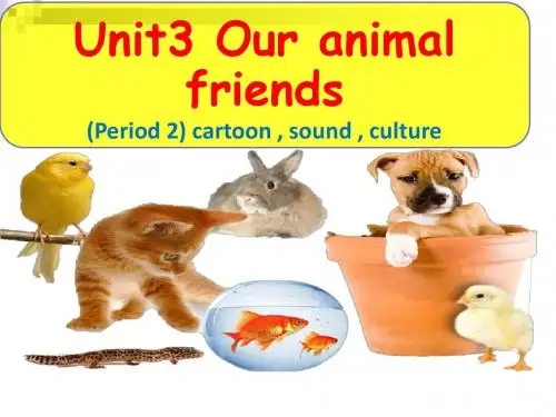 小学英语牛津译林苏教版五年级上册(新版)5上U3 Our animal friends(cartoon,sound,culture)课件
