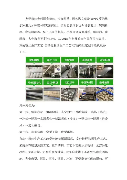 自动化碗装即食粉丝设备生产线工艺流程