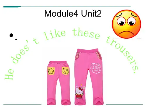 外研版英语二年级上册Module 4《Unit 2 He doesn’t like these tr