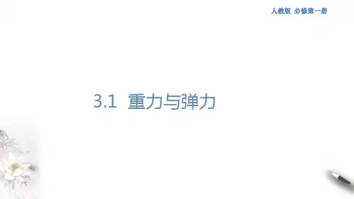3.1 重力与弹力课件人教版高中物理必修第一册