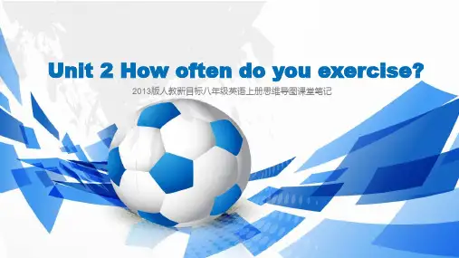 人教新目标八年级英语上册思维导图课堂笔记Unit 2 How often do you exercise