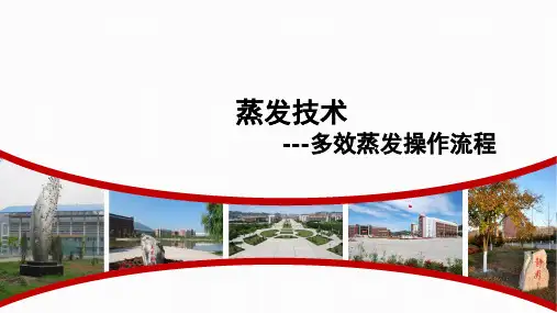 多效蒸发操作流程