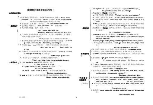 2021届高考二轮复习英语语法专题： 动词时态与语态 学案