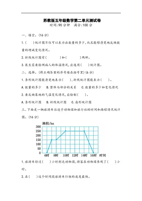 最新苏教版数学五年级下册第二单元测试卷及答案(3套)