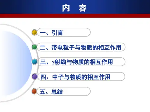 射线与物质的相互作用ppt课件