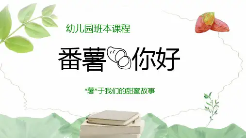 班本课程《番薯你好》30页