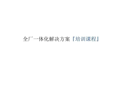 工厂一体化解决方案PPT课件