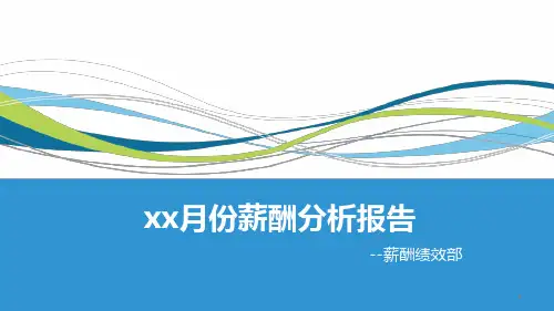 XX月薪酬分析报告课件