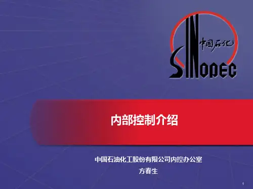 中国石油化工股份有限公司内部控制介绍