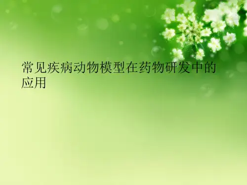常见疾病动物模型在药物研发中的应用优秀课件