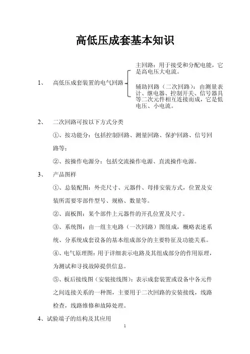 高低压成套基本知识