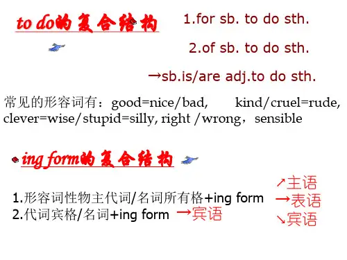 to do的复合结构 高中英语语法课件