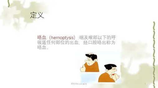 咯血与呕血的鉴别ppt课件