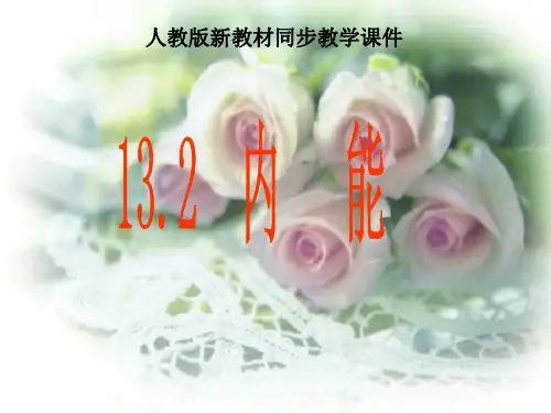 物理人教版九年级全册13.2内能课件