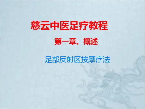 足疗专业版PPT教案课件