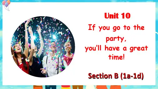Unit10SectionB(1a--1d)课件八年级英语上册教学精美课件(人教版)