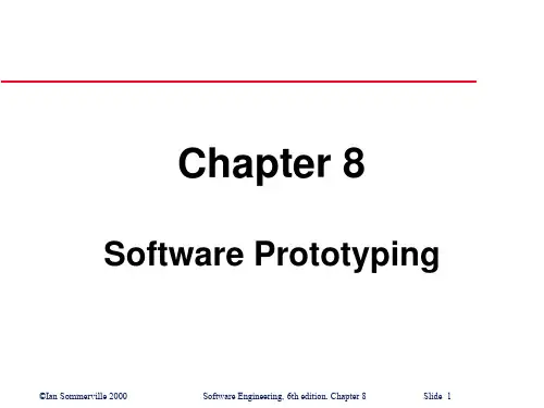 CH08 Software Prototyping 软件工程讲义英语版 教学课件