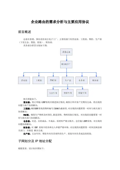 子网分配与ip地址划分
