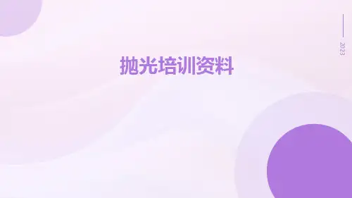 抛光培训资料