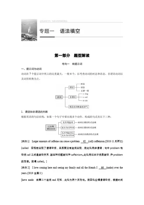 2020版新高考英语二轮复习 浙京津鲁琼版(课件+讲义)语法填空 第一部分
