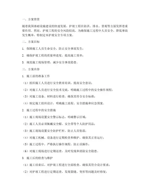 护坡安全专项方案