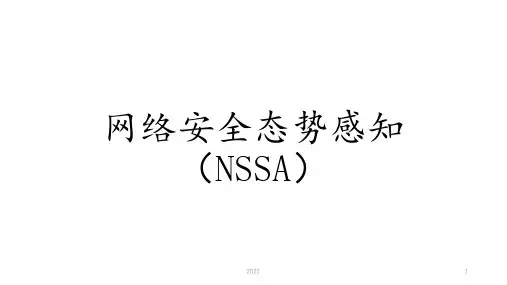 网络态势感知(NSSA)PPT课件