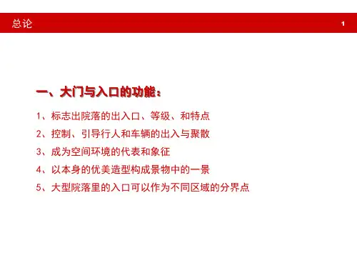 公园大学等大门与入口设计