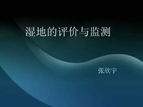 湿地的评价与监测
