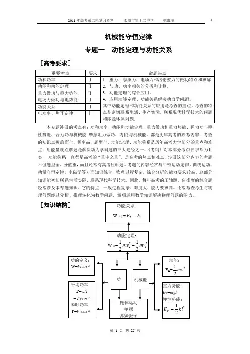 ★★★专题七__动能定理与功能关系