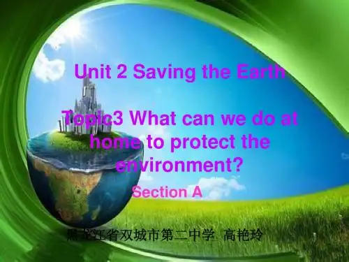 仁爱版九年级上Unit2 Topic3 Section A课件(共21张PPT)