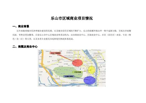 乐山市区域商业项目情况