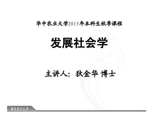 第三讲 现代化理论(新)