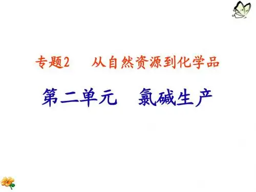 高二化学氯碱工业