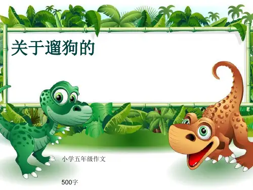 小学五年级作文《关于遛狗的》500字(共9页PPT)