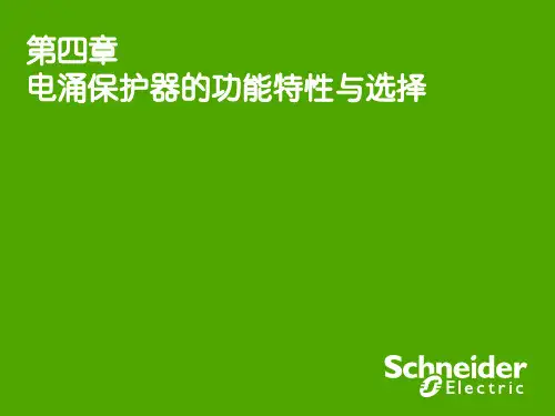 电涌保护器的功能特性与选择