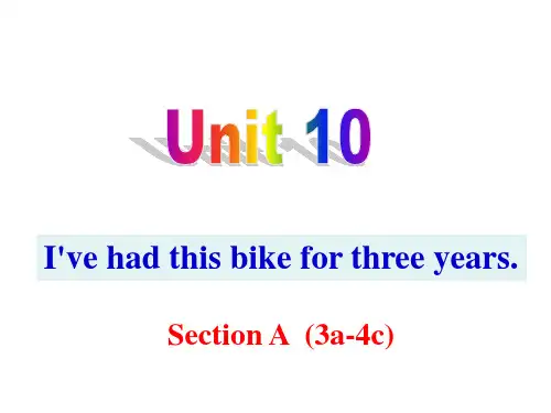 2020春人教版八年级英语下册教学课件：Unit 10 Section A (3a-4c) (共41张PPT)
