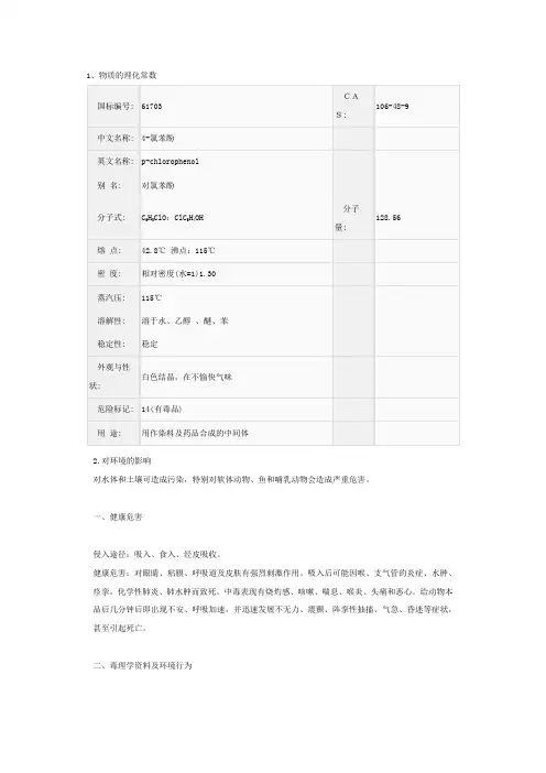 4-氯苯酚